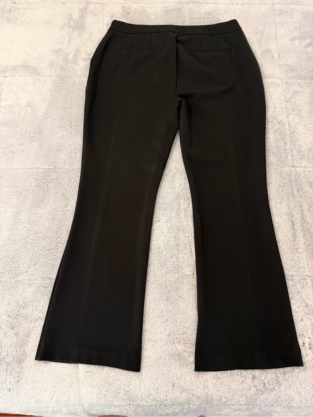 ELOQUII Ultimate Stretch Flare Leg Ponte Pants Black Size 16 - Picture 4 of 8